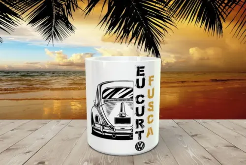 Caneca Eu Curto Fusca