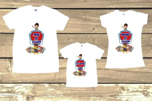 Kit 3 Camisetas Patrulha Canina