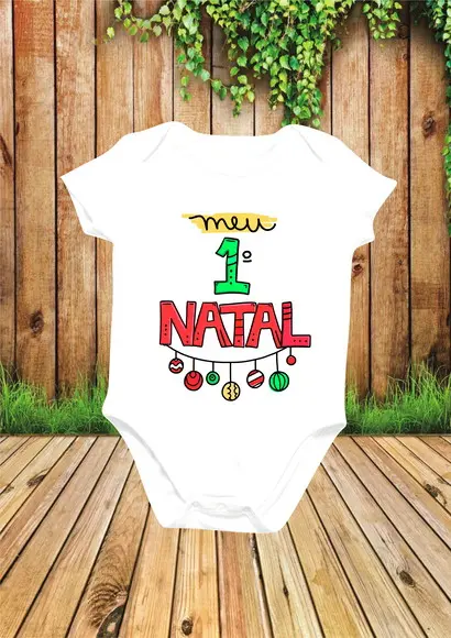 Body Personalizado Meu Primeiro Natal #3