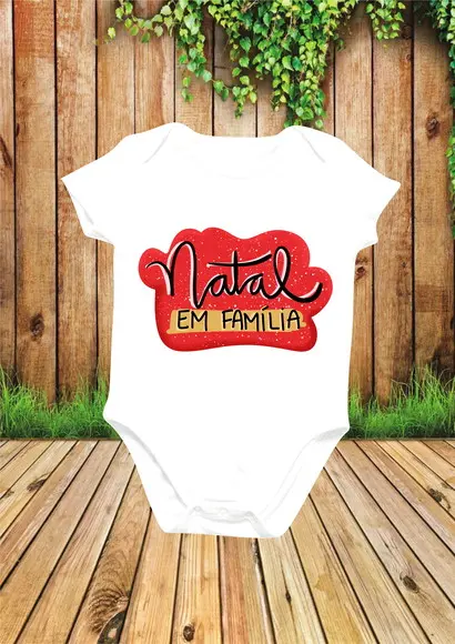 Body Personalizado Natal em Família