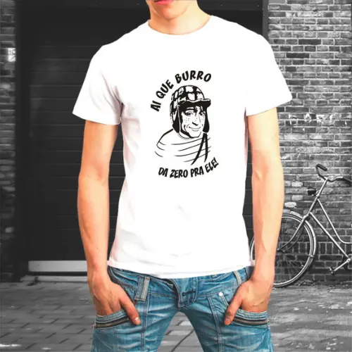 Camiseta Personalizada Ai que burro dá Zero para ele