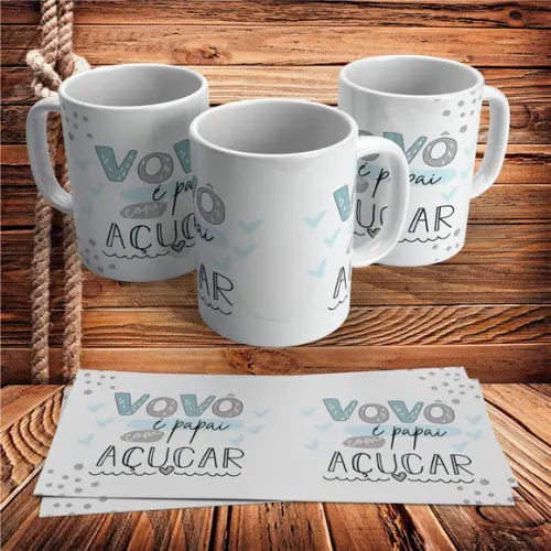 Caneca Dia Dos Avós Vovô É Papai Com Açúcar