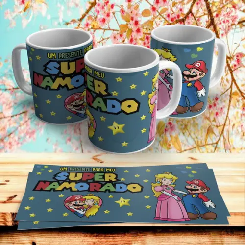 Caneca Dia dos Namorados Um Presente para Meu Super Namorado