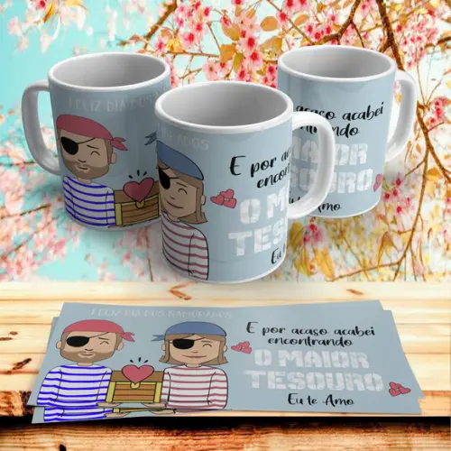 Caneca Dia dos Namorados e Por Acaso Acabei Encontrando o ..