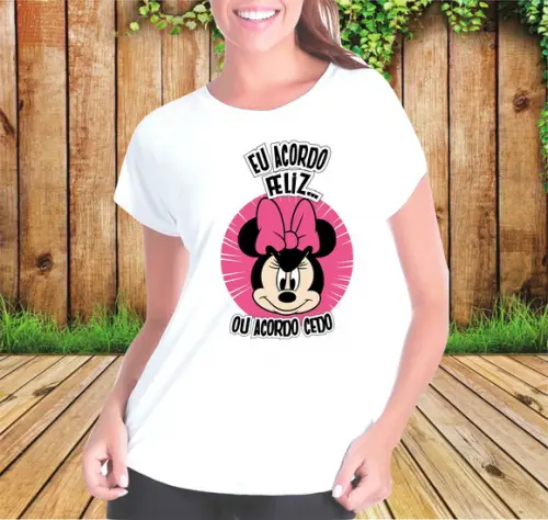 Camiseta Eu Acordo Feliz ou Acordo Cedo #2