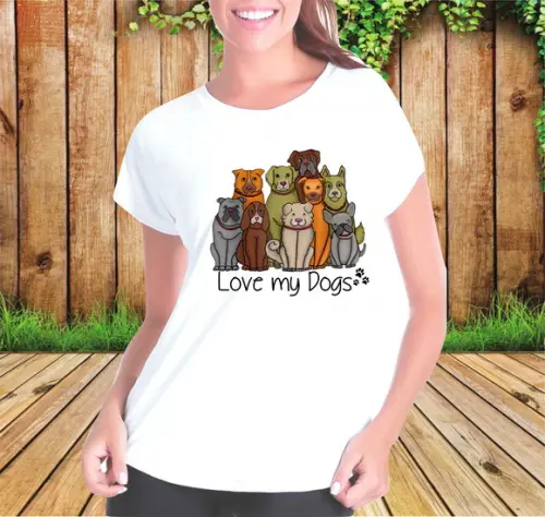Camiseta Love My Dogs