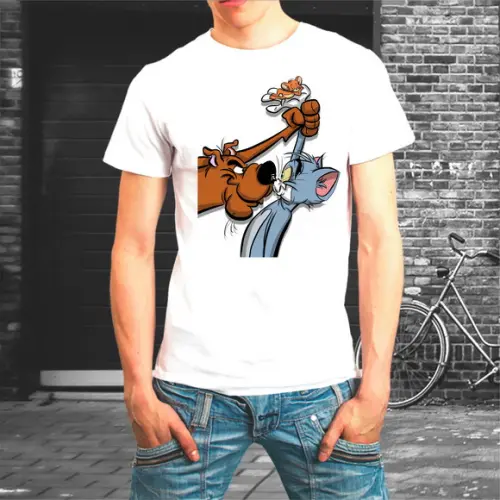 Camiseta Scooby Tom E Jerry