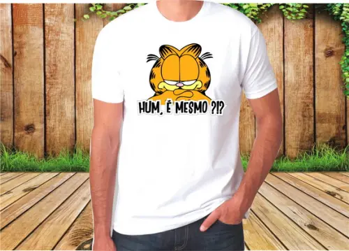 Camiseta Garfield Hum,è Mesmo?!?