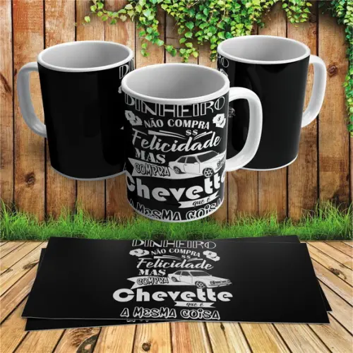 Caneca Dinheiro Não Compra Felicidade Mas Compra Chevette