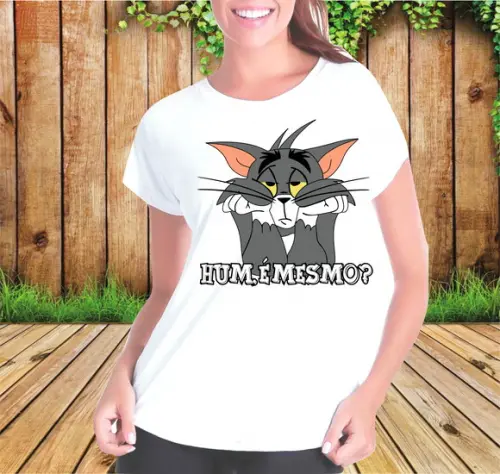 Camiseta T-shirt Gato Tom Irônico