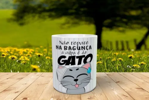 Caneca Gato Bagunceiro