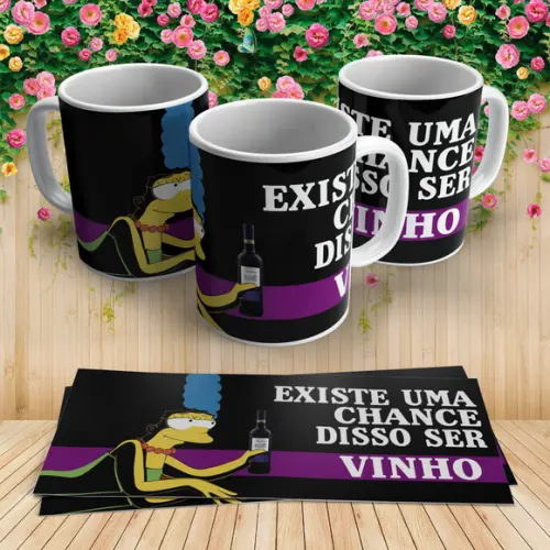 Caneca Existe Uma Chance Disso Ser Vinho