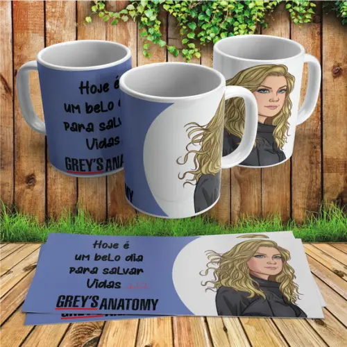 Caneca Grey's Anatomy Hoje é Um belo dia para Salvar Vidas