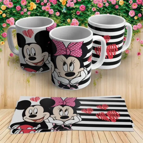 Caneca Mickey E Minnie Apaixonados
