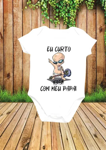 Body Eu curto Rock com meu Papai