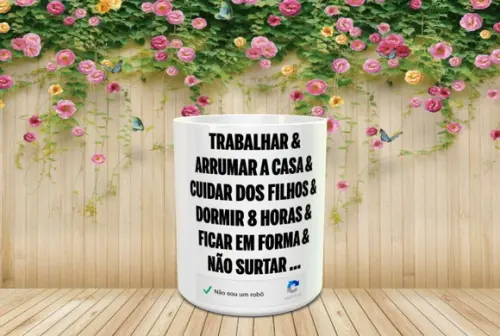 Caneca Trabalhar & Arrumar a Casa &cuidar dos Filhos ...