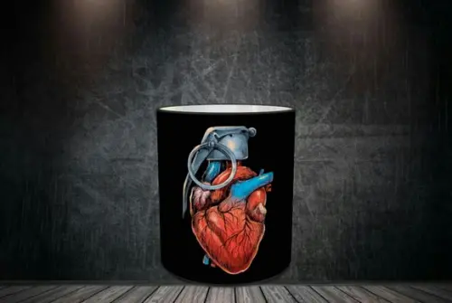 Caneca Coração Granada