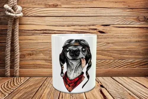 Caneca Cachorro Aviador