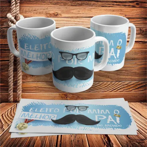 Caneca Eleito Por Mim o Melhor Pai do Mundo
