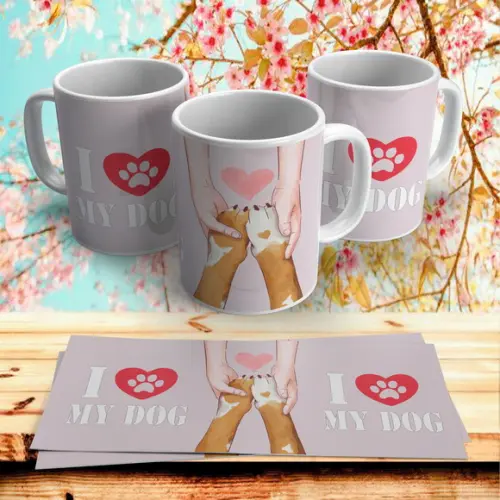 Caneca I love my Dog (Eu amo meu Cachorro)