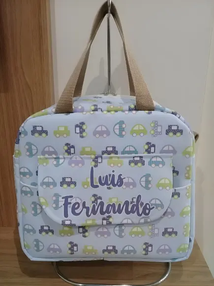 Bolsa para Bebê Carrinhos (com Nome)
