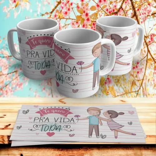 Caneca Te Quero para Vida Toda