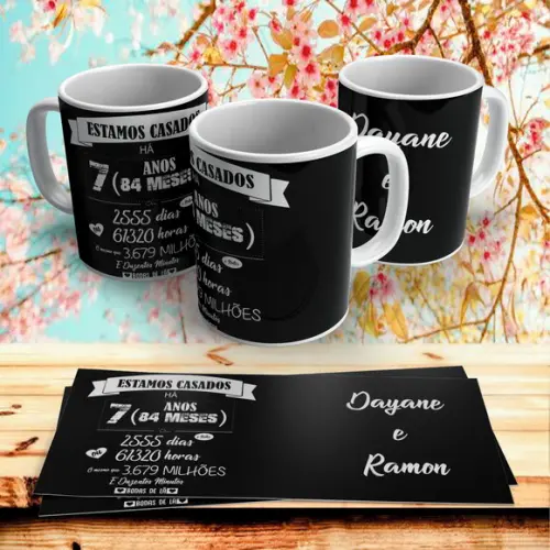 Kit com 2 Canecas Estamos Casados a x Anos