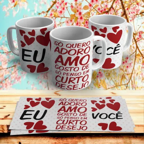 Caneca Dia dos Namorados Eu Amo Você
