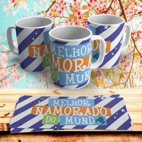 Caneca Dia dos Namorados Melhor namorado do Mundo