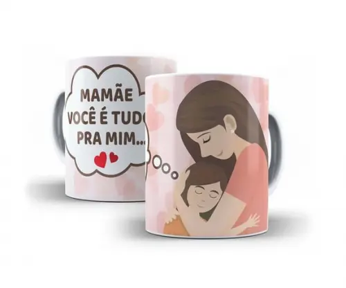 Caneca Dia das Mães ( Mamãe você é tudo para mim)