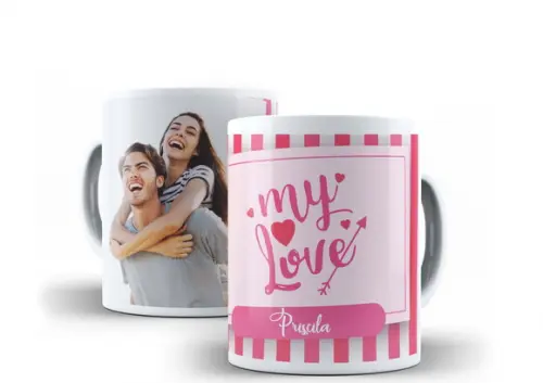 Caneca Dia dos Namorados My Love com foto