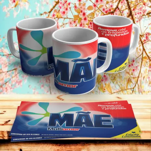 Caneca Dia das Mães Mãe Multi Amor