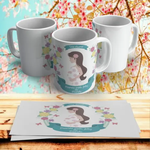 Caneca Dia das Mães Mamãe Gestante