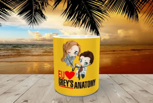 Caneca Eu Amo Grey's Anatomy
