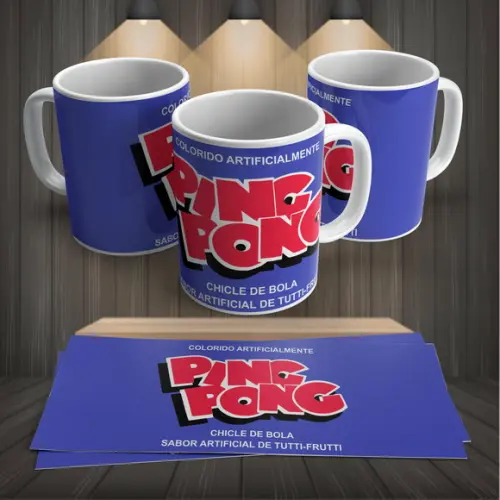 Caneca Chiclete Ping Pong