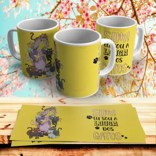 Caneca Louca dos Gatos #3