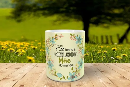 Caneca Eu tenho a Melhor Mãe do Mundo