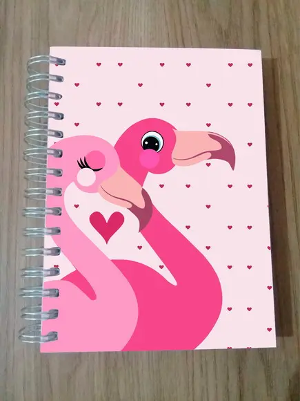 Agenda Personalizada Casal de Flamingos
