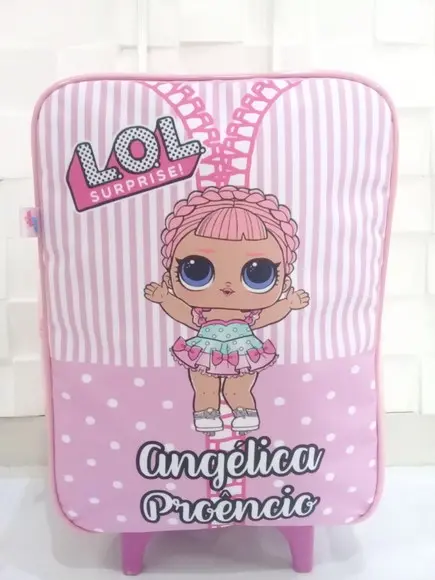 Mochila Escolar LoL com Carinho Personalizada com Nome