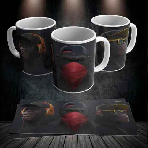 Caneca Macacos do Hip Hop