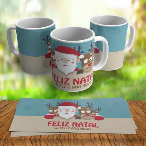 Caneca Feliz Natal Feliz Ano Novo