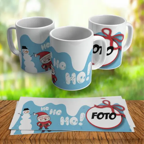 Caneca Personalizada de Natal Hohoho