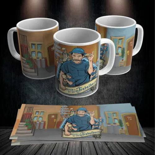 Caneca Seu Madruga Não Existe Trabalho Ruim