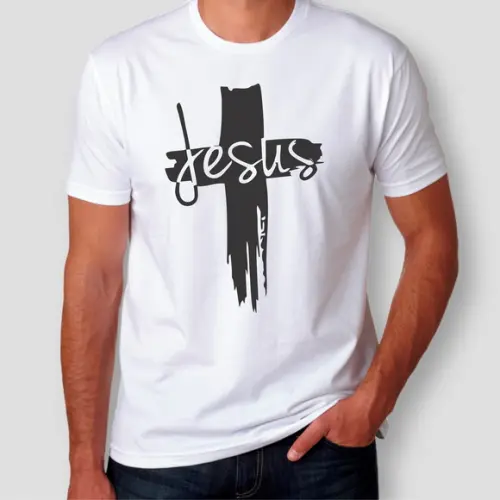 Camiseta Gospel Cruz Jesus