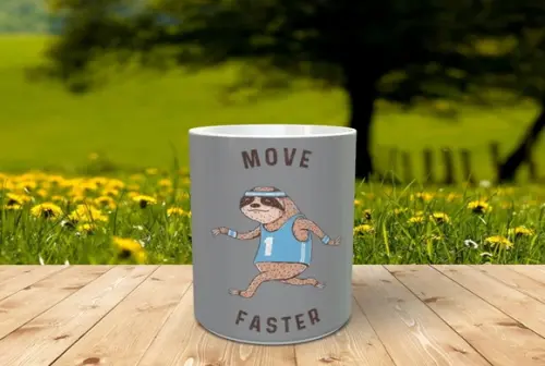 Caneca Preguiça Correndo