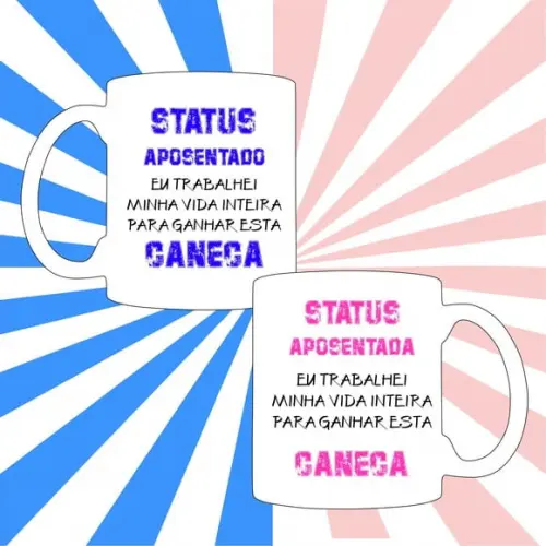 Caneca Status Aposentado