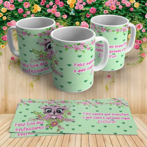 Caneca Corujinha Dia dos Professores