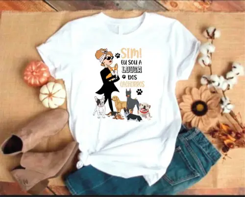 Camiseta Louca Dos Cachorros