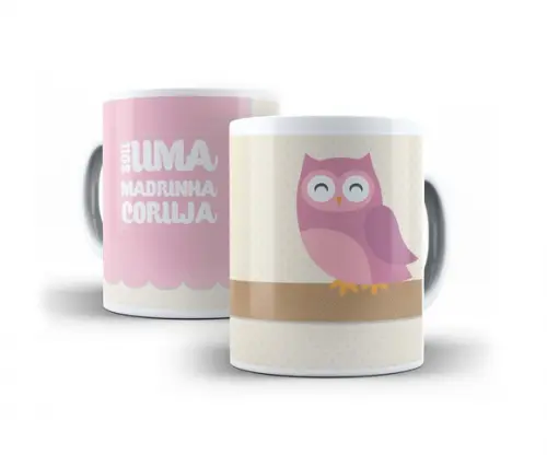 Caneca Madrinha Coruja