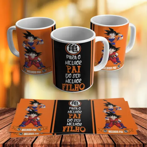 Caneca Dragon Ball ( Goku Melhor Pai)